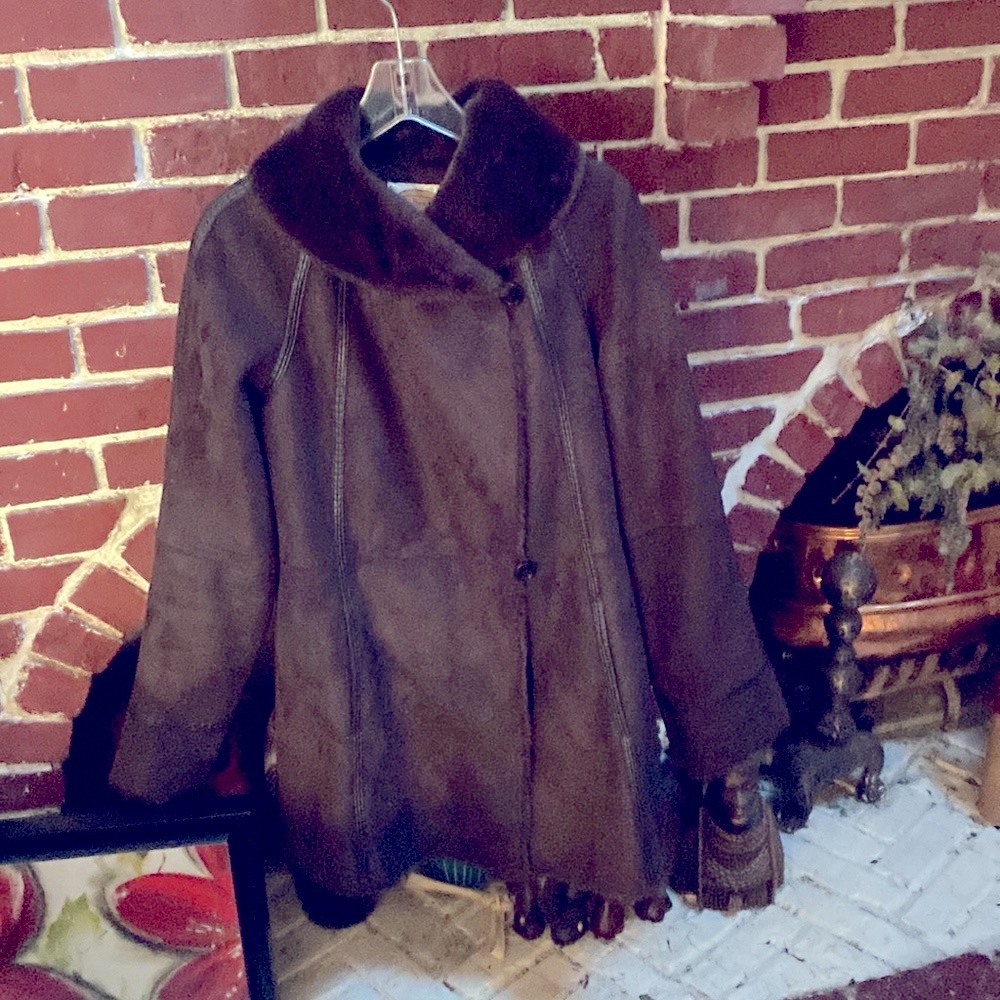 Talbots women brown overcoat